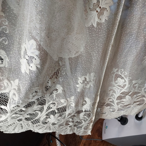 Eyeshadow NWT 2X Ivory Elegant lace Kimono 3/4 sleeve - Picture 4 of 14